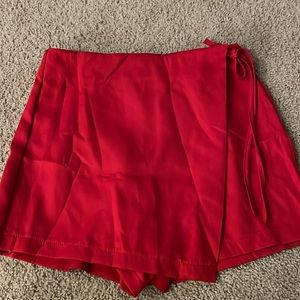 SHEIN Red Skort M